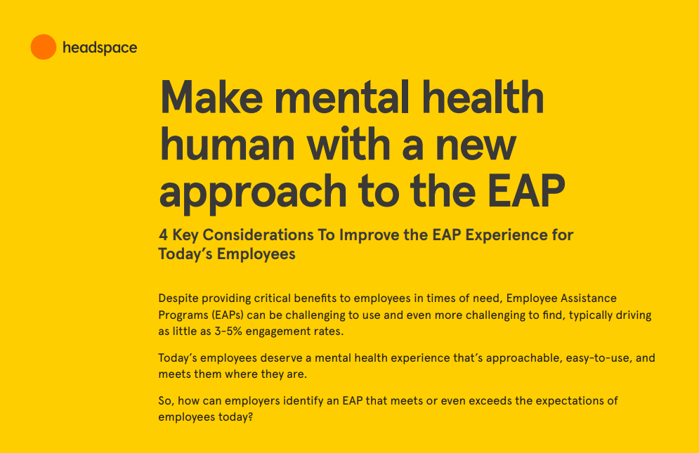 Make Mental Health Human with a New Approach to the EAP