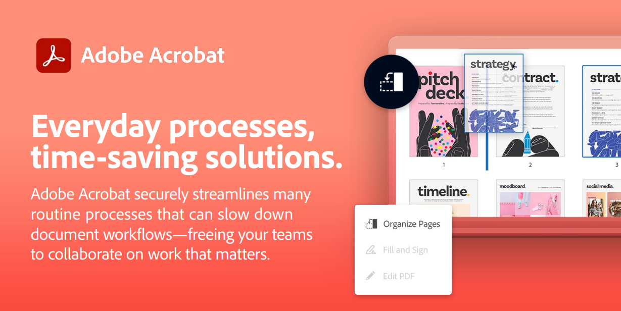 Boost ROI with time-saving solutions | Everyday processes, time-saving solutions with Adobe Acrobat