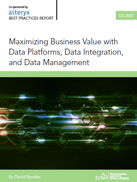 TDWI Maximizing Business Value with Data