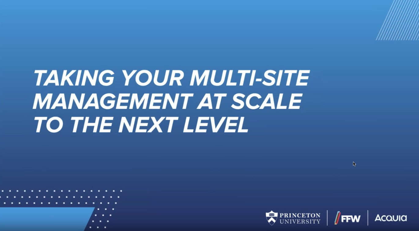 Taking Your Multi-Site Management at Scale to the Next Level