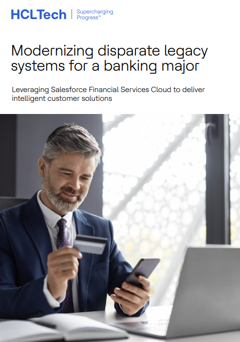 Modernizing disparate legacy systems for a banking major