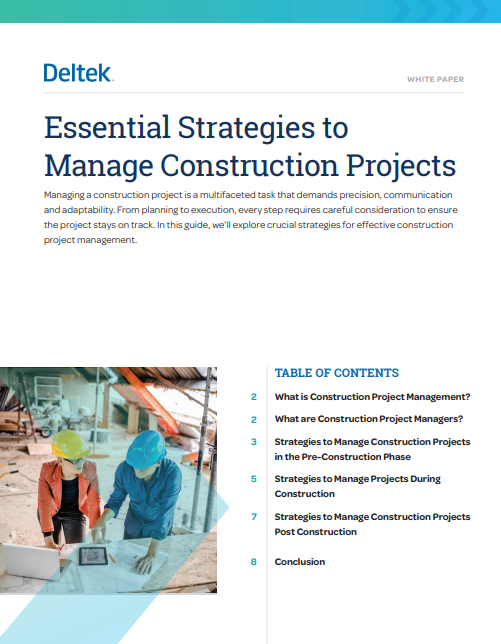 Key Strategies to Manage Construction Projects