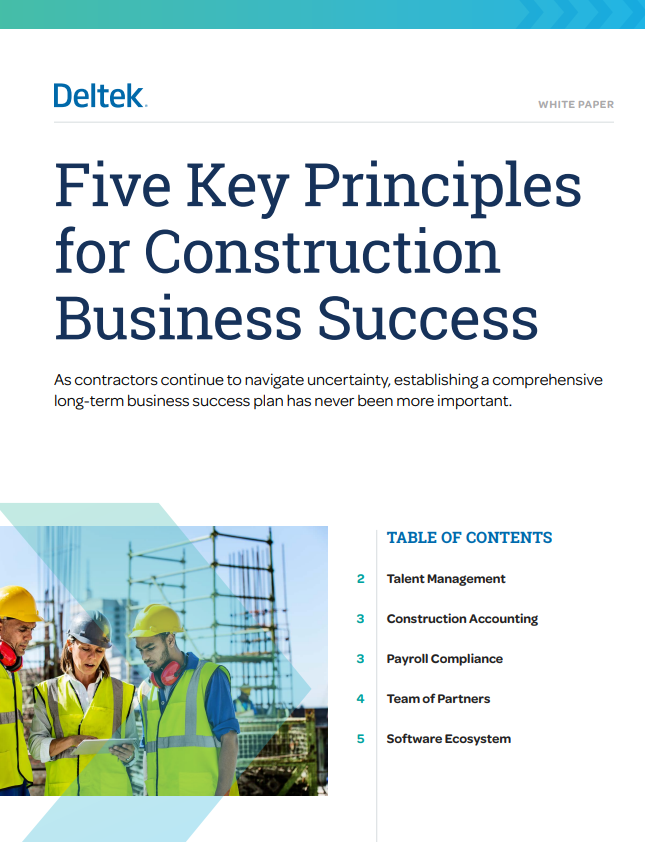 Five Key Principles for Construction Business Success