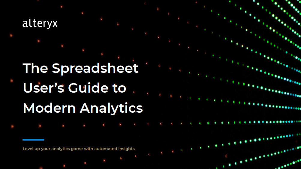 Spreadsheet User's Guide to Modern Analytics