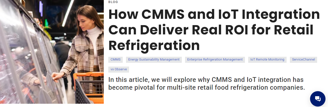 How CMMS and IoT Integration Can Deliver Real ROI for Retail Refrigeration