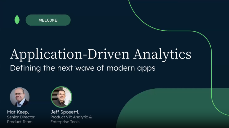 Application-Driven Analytics: Defining the next wave of successful modern apps