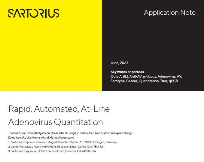 Rapid, Automated, At-Line Adenovirus Quantitation
