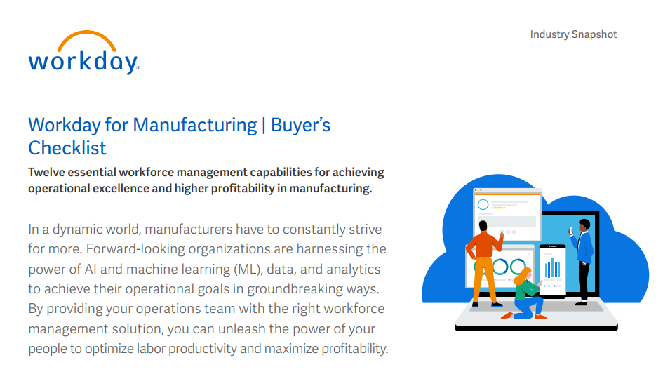Workday for Manufacturing Buyers Checklist