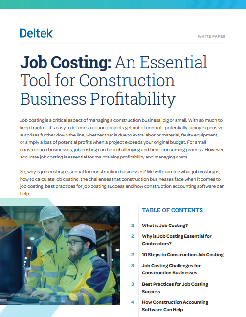 Job Costing: An Essential Construction Tool