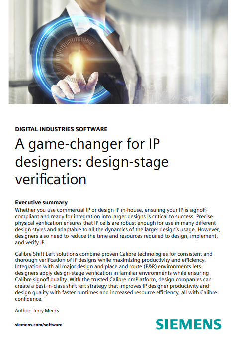 A game-changer for IP designers: design-stage verification
