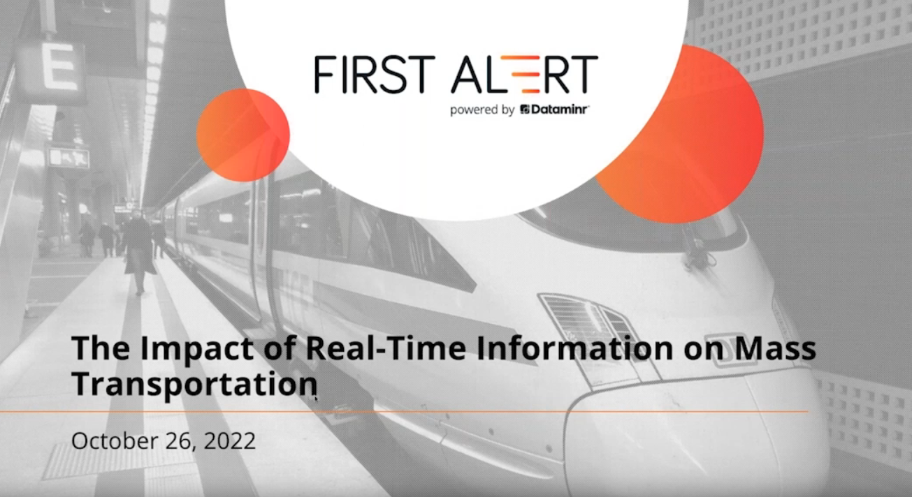 On Demand Webinar: The Impact of Real-Time Information on Mass Transportation
