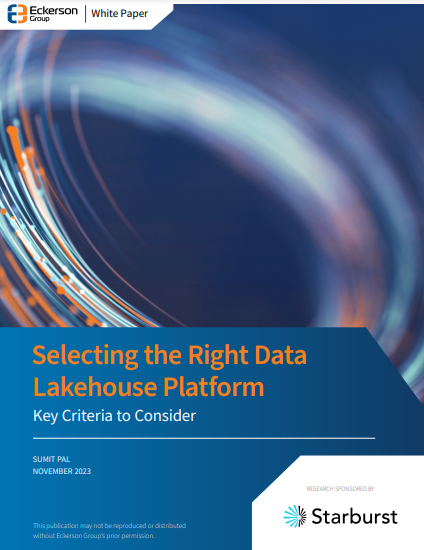 Selecting the Right Data Lakehouse Platform
