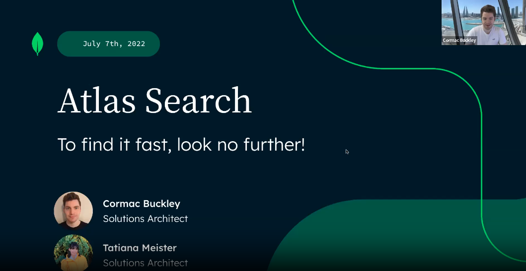 MongoDB Atlas Search Webinar