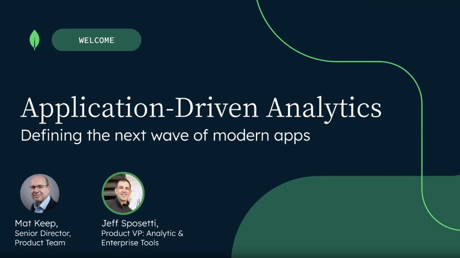 Application-Driven Analytics: Defining the next wave of successful modern apps