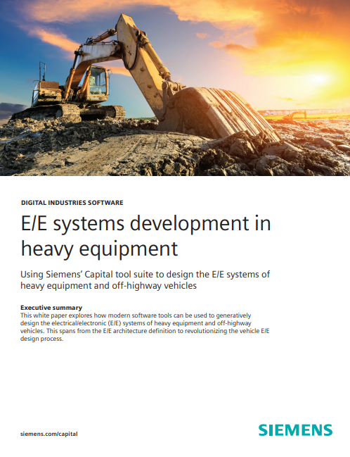 Effective design and engineering of E/E systems for heavy equipment and off-highway vehicles