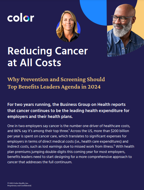 Reducing Cancer at All Costs: Why Prevention and Screening Should Top Benefits Leaders Agenda in 2024