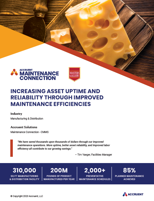 Increasing Asset Uptime and Reliability Through Improved Maintenance Efficiencies - Case Study