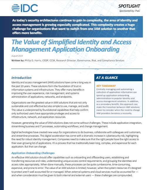 The Value of Simplified Identity and Access Management Application Onboarding