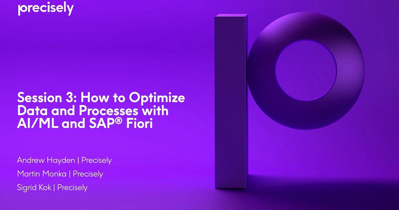 How To Optimize Data And Processes with AI/ML and SAP Fiori