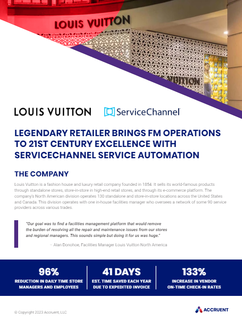 Legendary Retailer Brings FM Operations to 21st Century Excellence with ServiceChannel Service Automation.