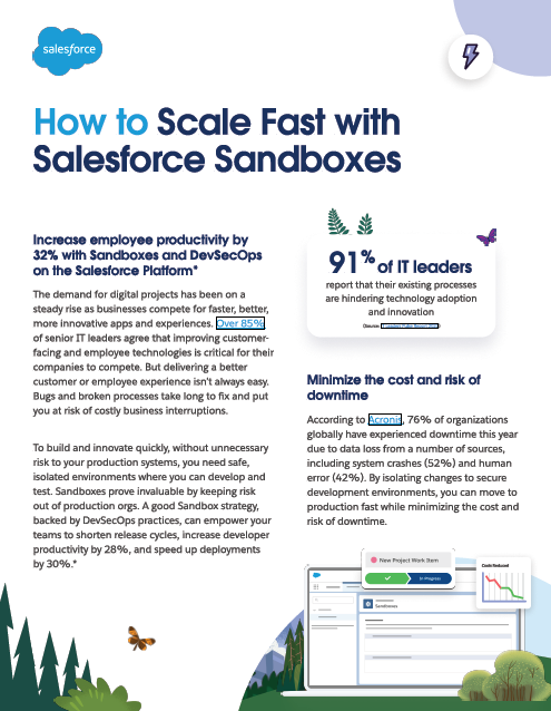 Avoid risk with Salesforce Sandboxes.