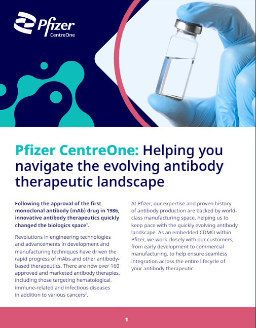 Pfizer CentreOne: Helping you navigate the evolving antibody