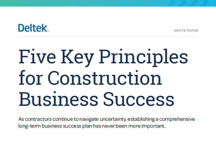 Five Key Principles for Construction Business Success