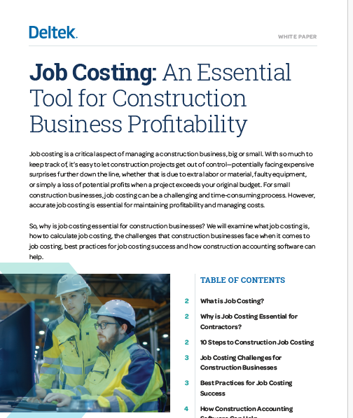 Job Costing: An Essential Construction Tool