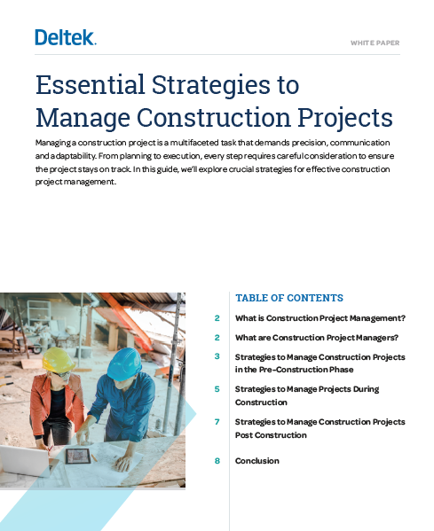 Key Strategies to Manage Construction Projects