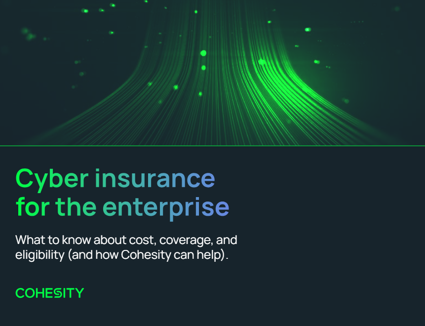 Navigating cyber insurance for the enterprise—and how modern data security and management can help