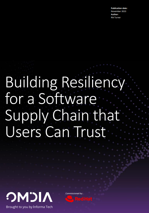 Building resiliency for a software supply chain that users can trust
