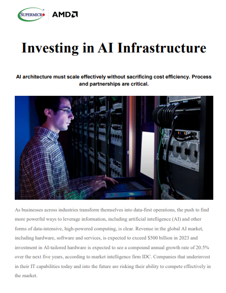 Investing in AI infrastructure