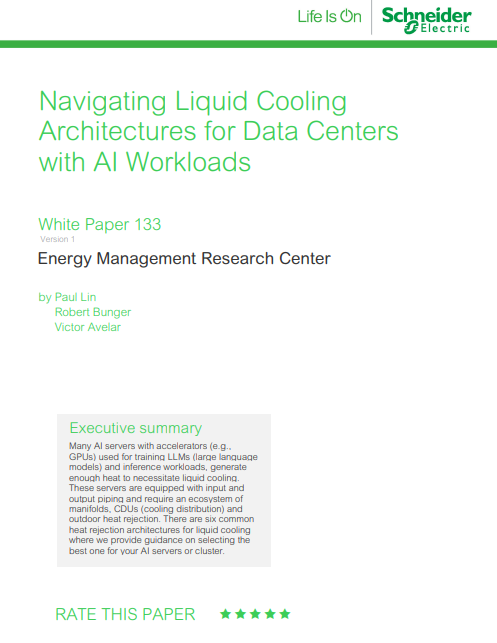 Navigating Liquid Cooling Architectures for Data Centers with AI Workloads