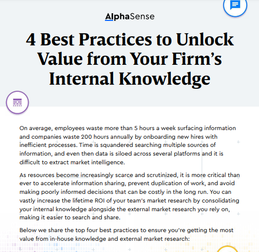 4 Best Practices to Unlock Value from your Firm’s Internal Knowledge