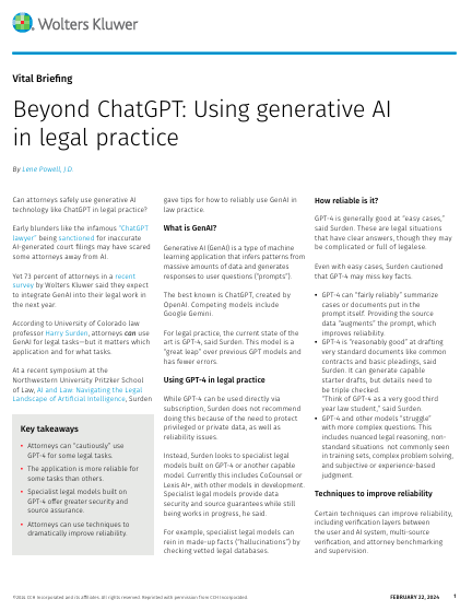 Get the most out of Generative AI for your Legal Practice