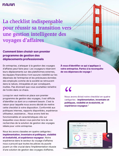 La checklist indispensable pour réussir sa transition vers une gestion intelligente des voyages d’affaires