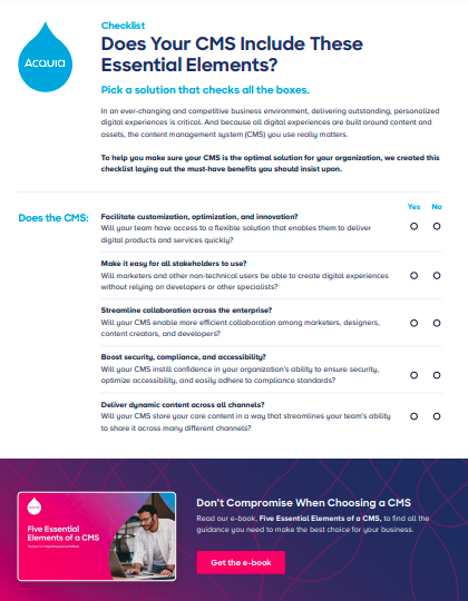 Toolkit Checklist: Does Your CMS Include These Essential Elements?