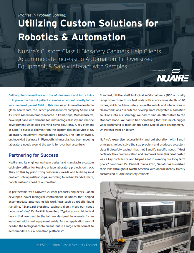 Utilizing Custom Solutions for Robotics & Automation