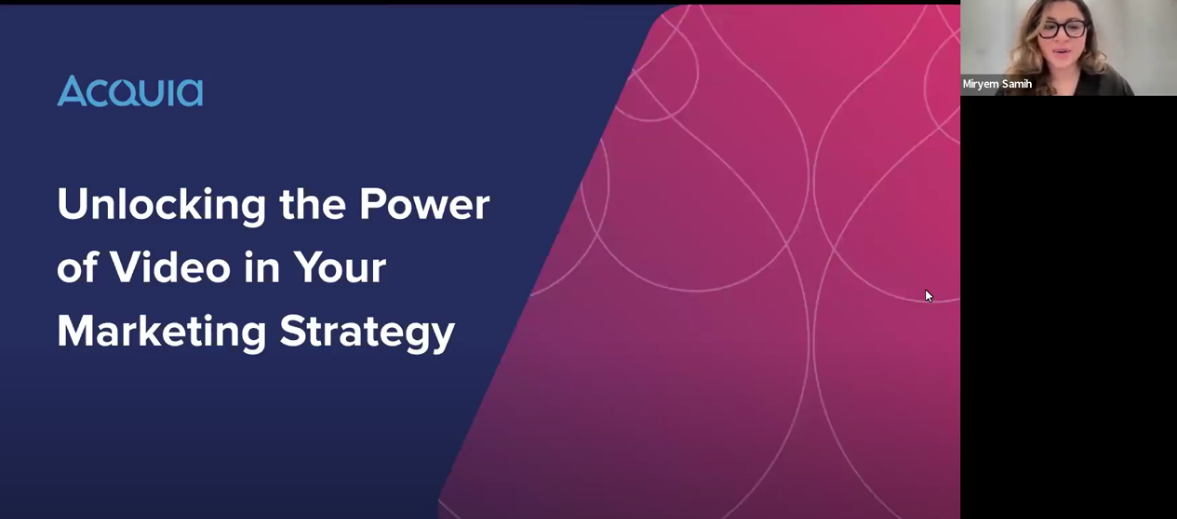 WEBINAR - Unlocking the Power of Video in Your Marketing Strategy