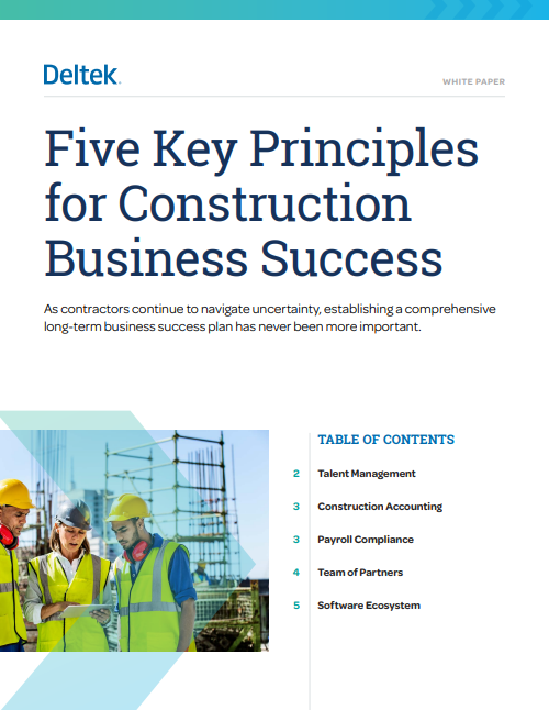 Five Key Principles for Construction Business Success