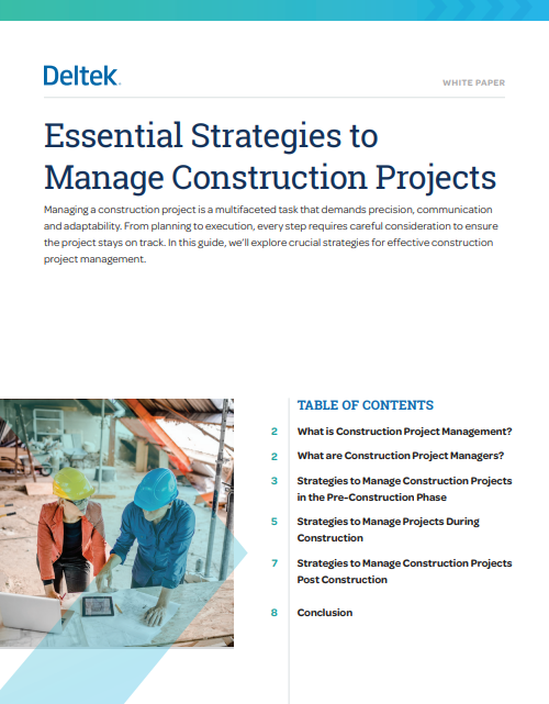 Key Strategies to Manage Construction Projects