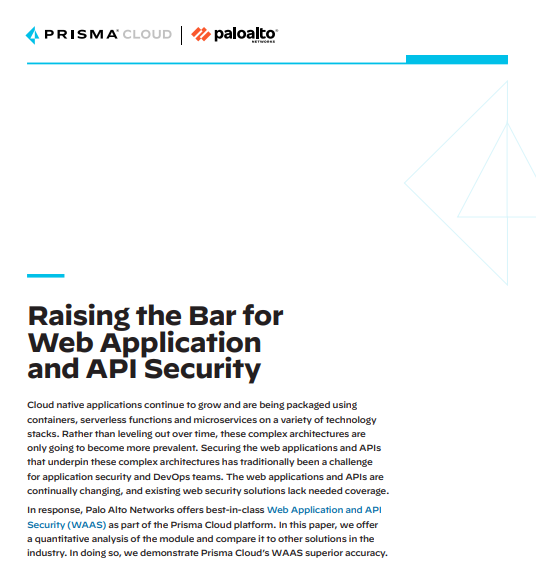 Raising the Bar for Web App and API Security