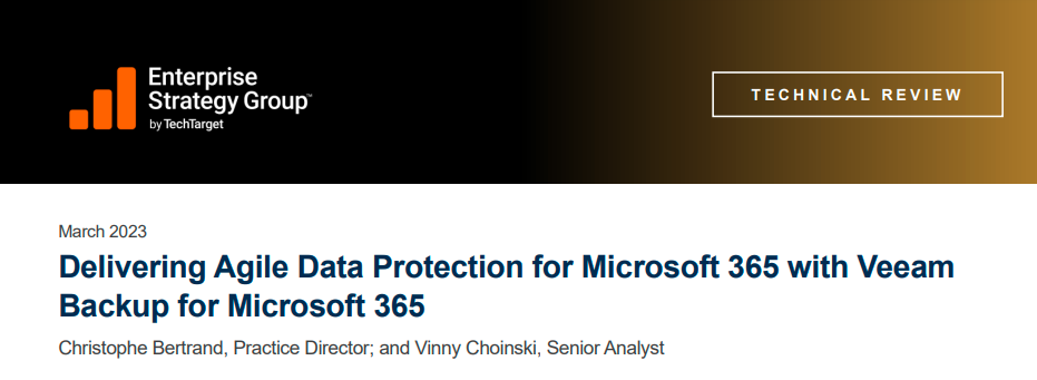 Tech Review: Agile Microsoft 365 Data Protection with Veeam