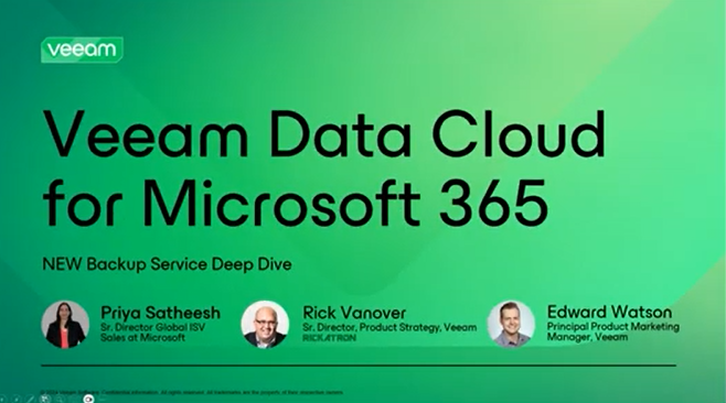 Veeam Data Cloud for Microsoft 365: NEW Backup Service Deep Dive