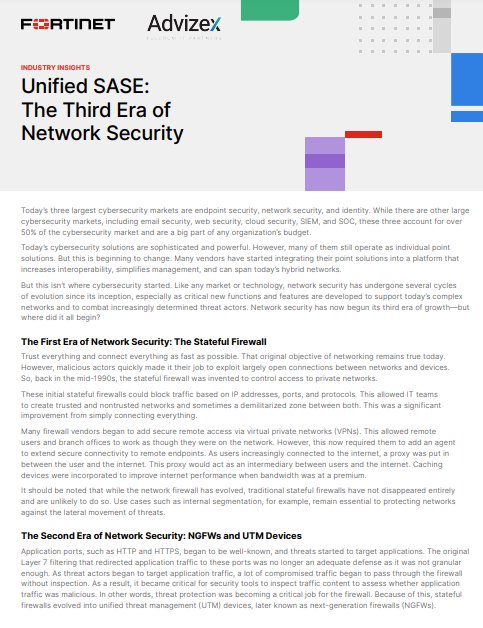 Unified SASE: The Third Era of Network Security