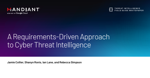 A Requirements-driven Approach to Cyber Threat Intelligence