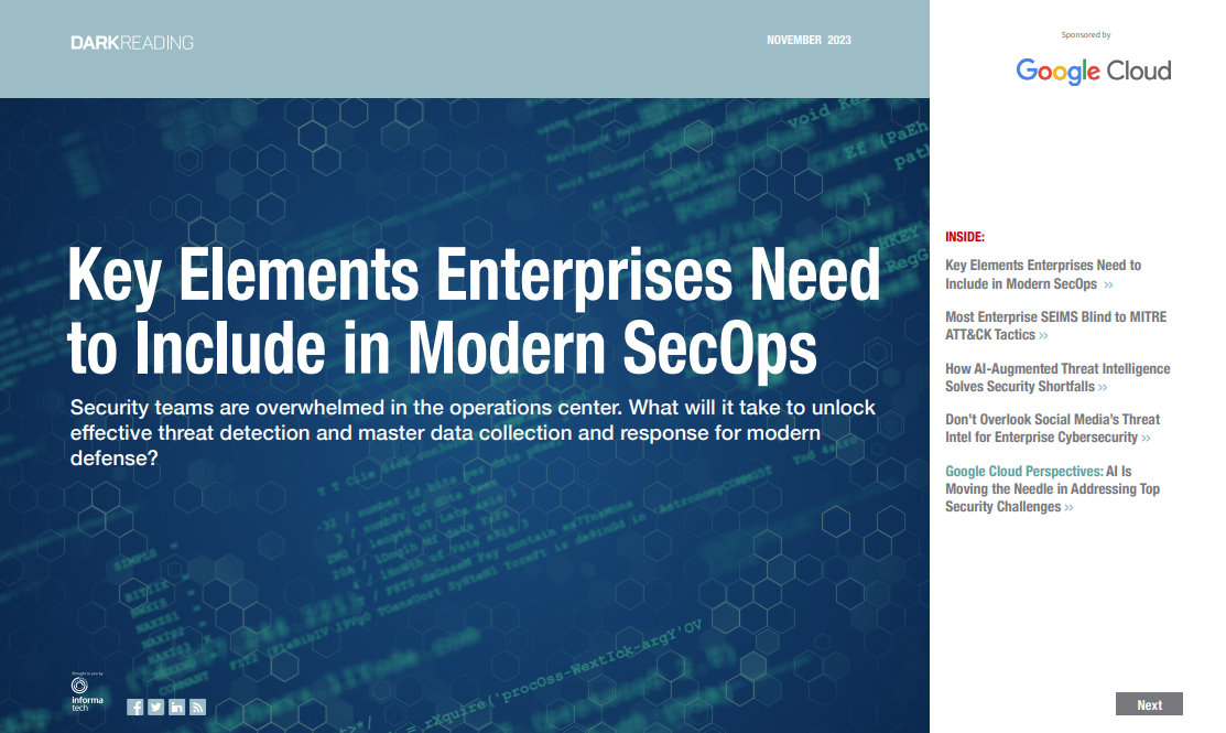 Key Elements Enterprises Need to Include in Modern SecOps