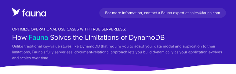 How Fauna Solves the Limitations of DynamoDB