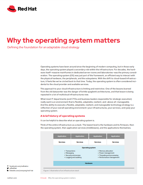 Why the operating system matters