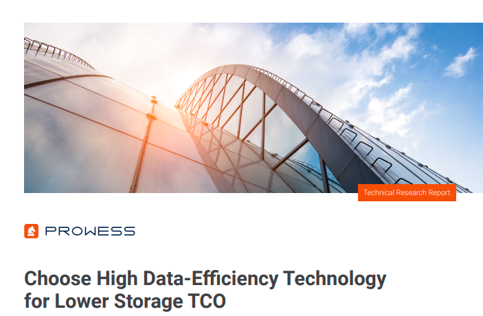 Choose High Data-Efficiency Technology for Lower Storage TCO